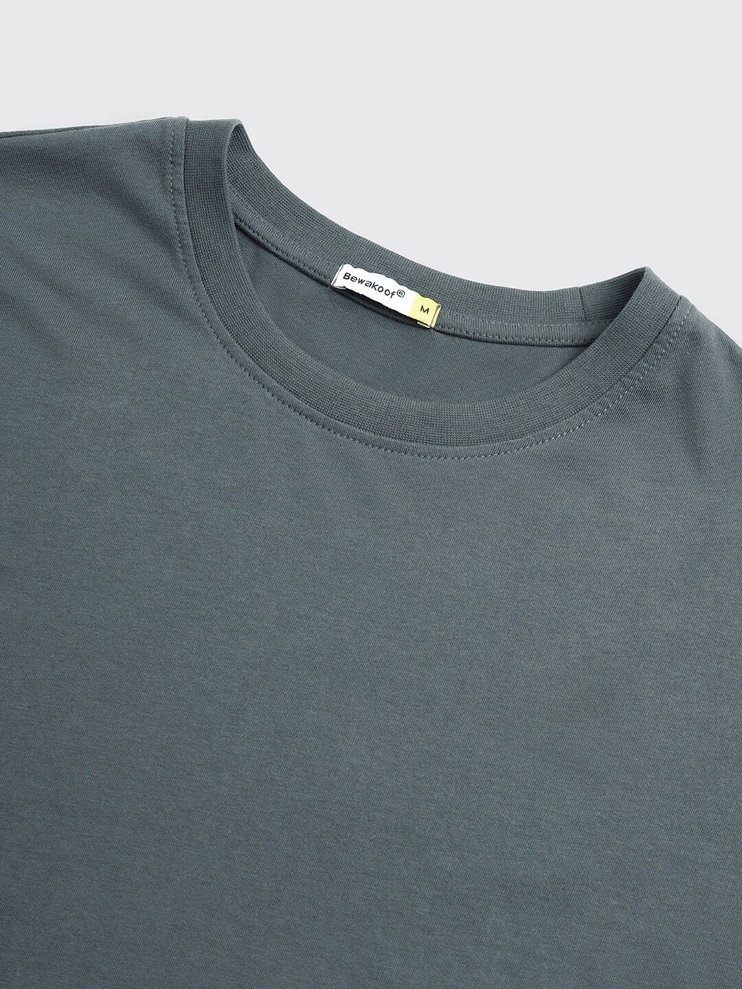Bewakoof Grey Harry Potter Printed Round Neck Short Sleeves Cotton Oversized T-shirt