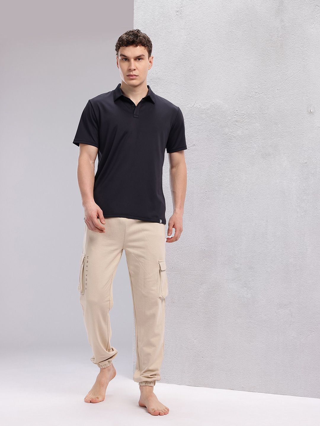 HRX by Hrithik Roshan Men Cargo-Style Yoga Joggers