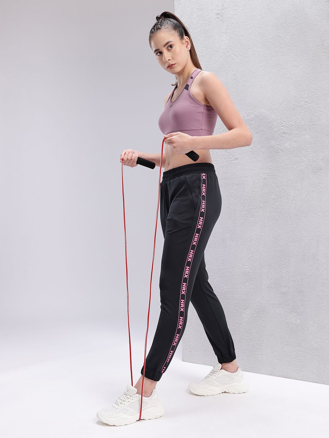 HRX by Hrithik Roshan Women Brand Logo Detail Training Joggers