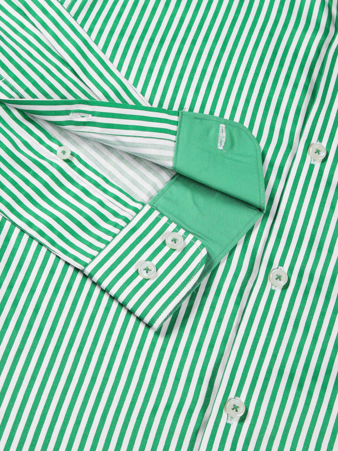 Thomas Scott Premium Striped Button-Down Collar Long Sleeves Formal Shirt