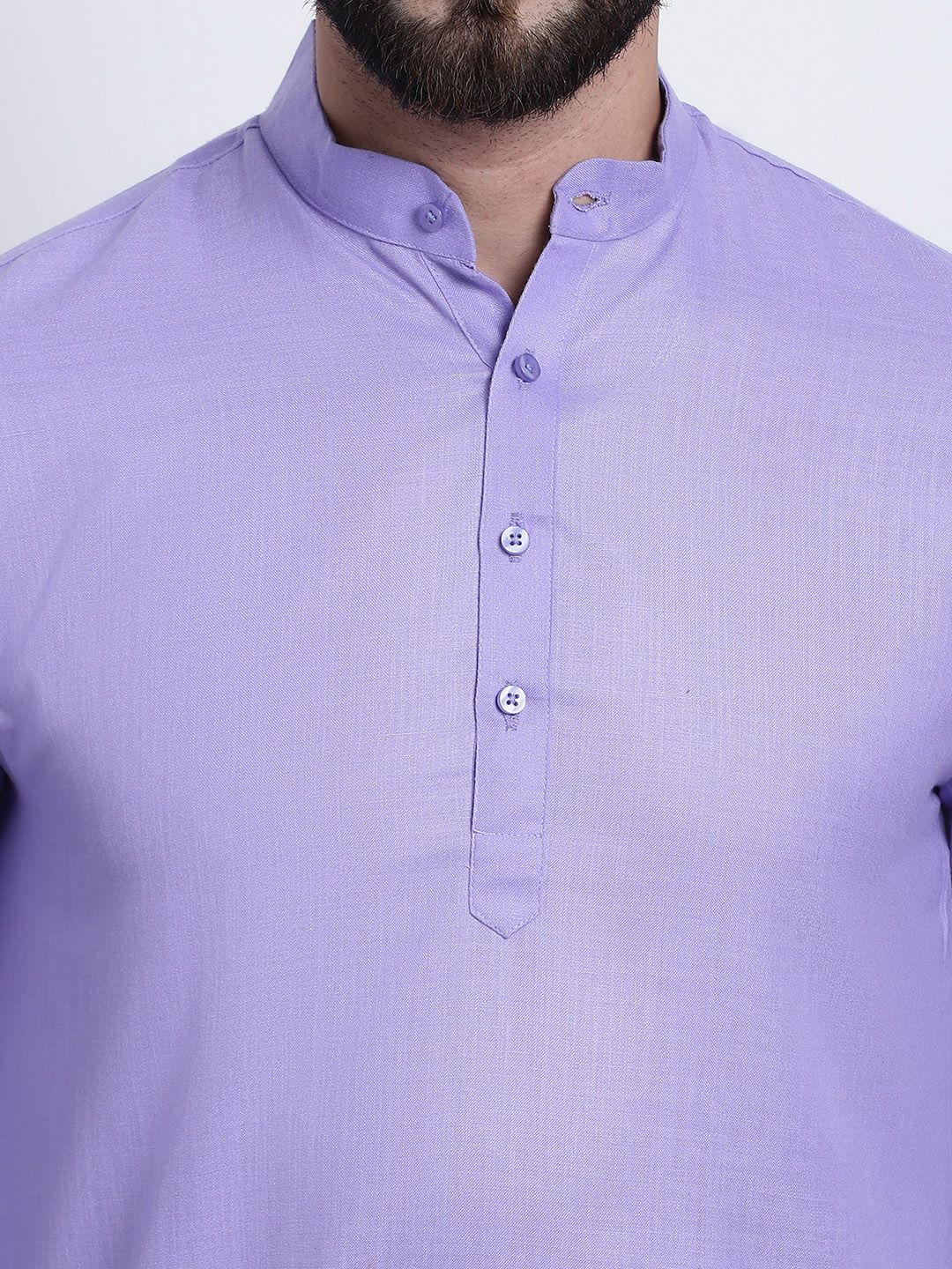 SOJANYA Men Purple Solid Kurta