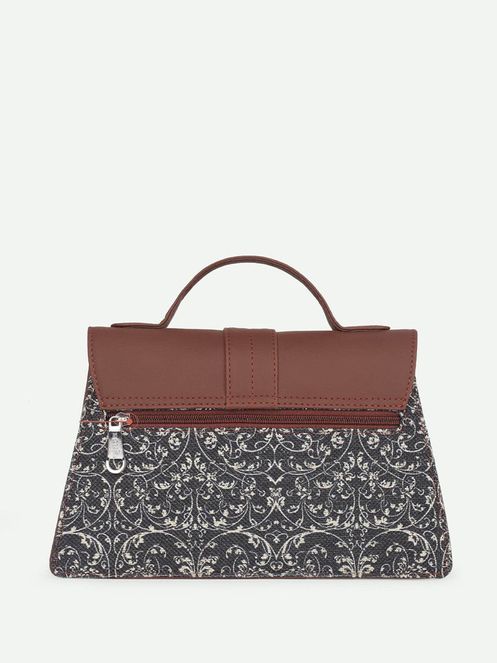 ZOUK Kriti Sanon - Lattice Lace Iconic Evening Structured Satchel