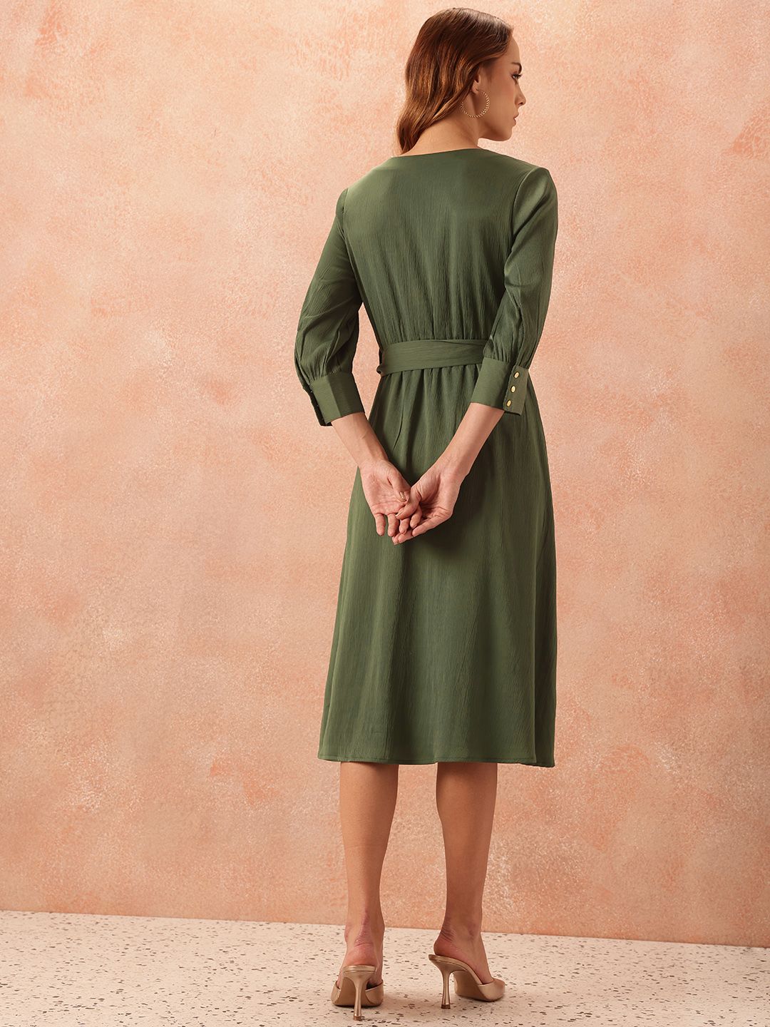 all about you Wrap Style Dress Comes With a Belt