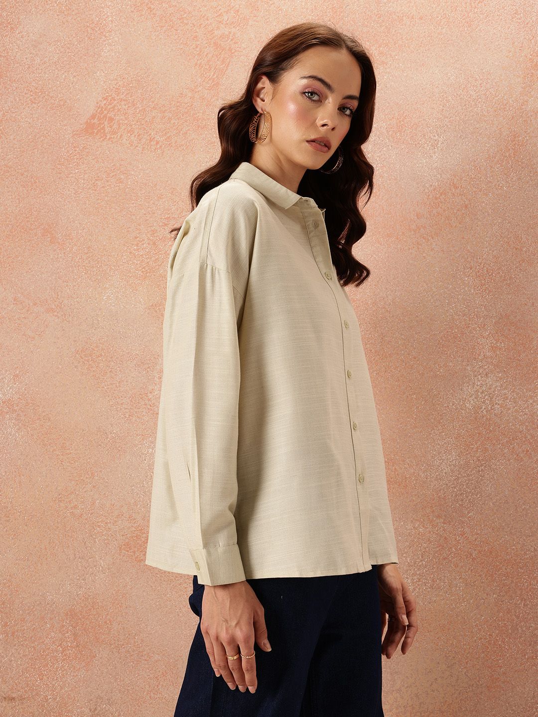 all about you Relaxed Cotton Casual Shirt