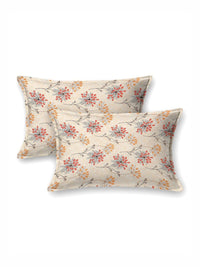 BOMBAY DYEING Epigram Mustard Printed Pure Cotton 120 TC Queen Bedsheet Set 2.24 X 2.54 m