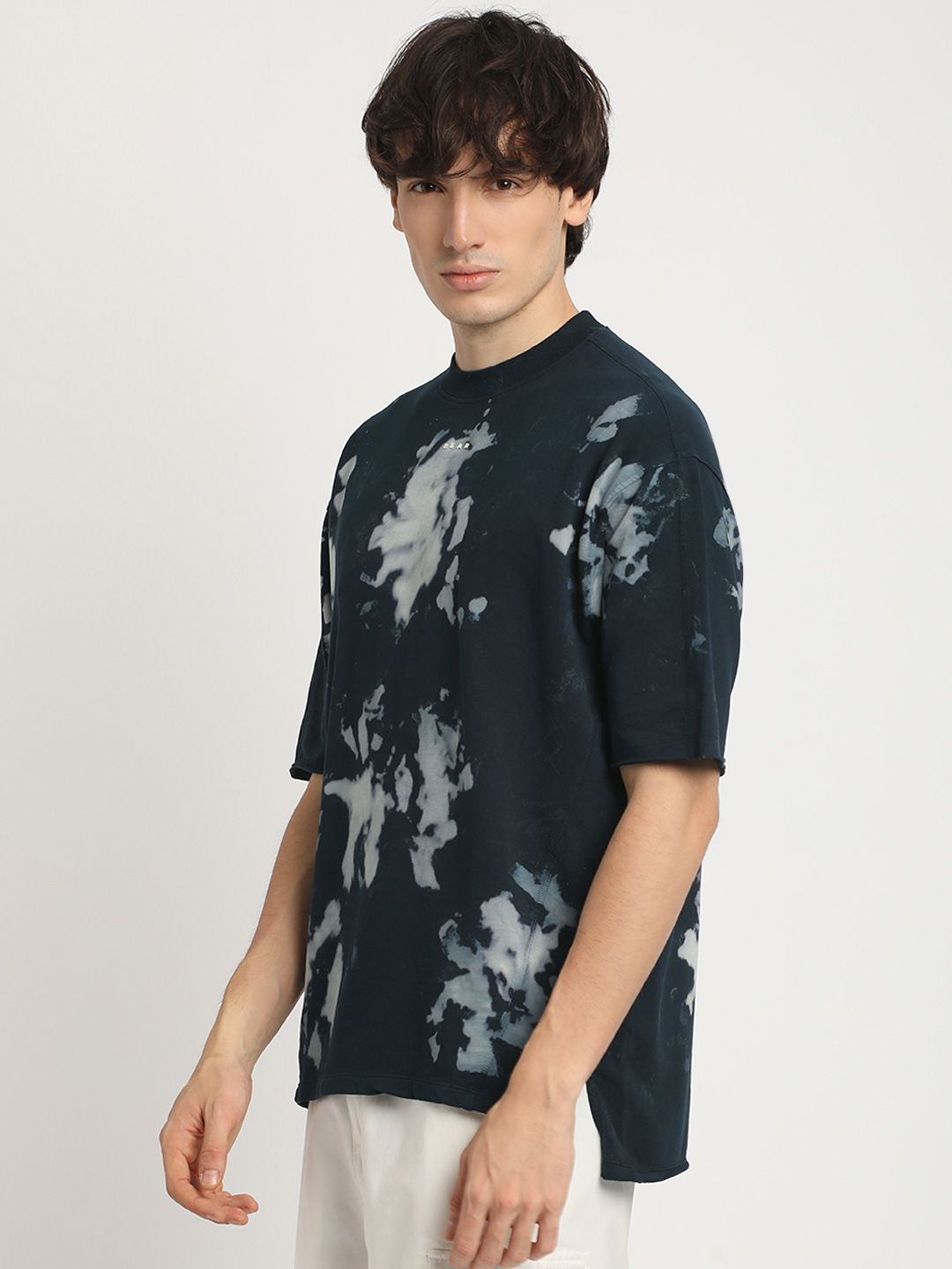 THE BEAR HOUSE Men's Abstract Tie-Dye Crew Neck T-shirt