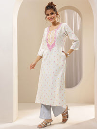 Libas Women Floral Embroidered Thread Work Kurta