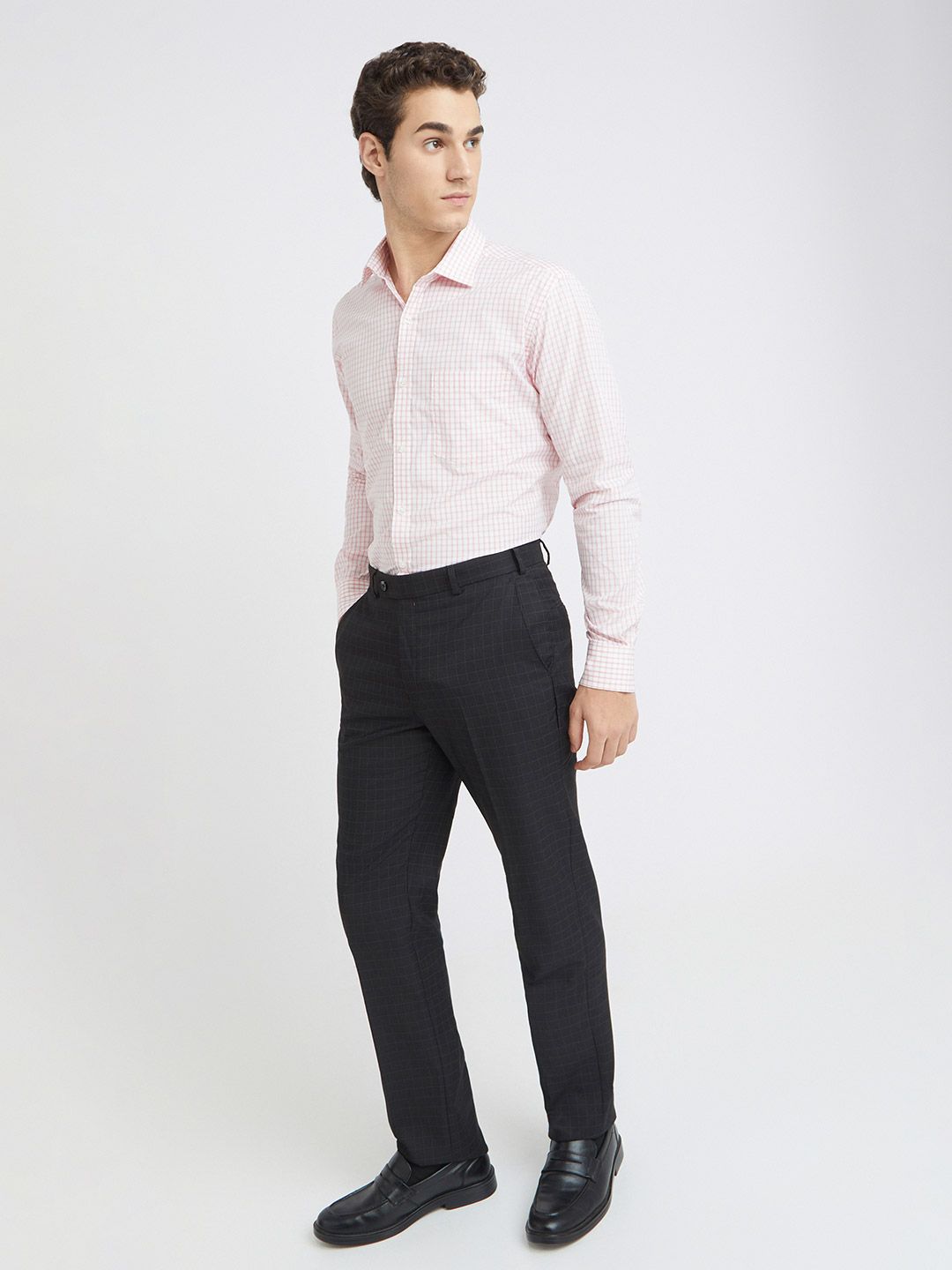 Park Avenue Slim Fit Checked Pure Cotton Formal Shirt