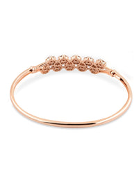 Zaveri Pearls Women Rose Gold & White Brass Cubic Zirconia Kada Bracelet Set of 2