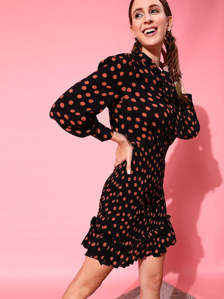 STREET 9 Black Floral Crepe Maxi Midi Dress