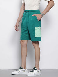 The Indian Garage Co Men Batman Printed Loose Fit Cargo Shorts