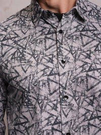 Lokomotif Luxe Satin Dicetak Baju Pesta