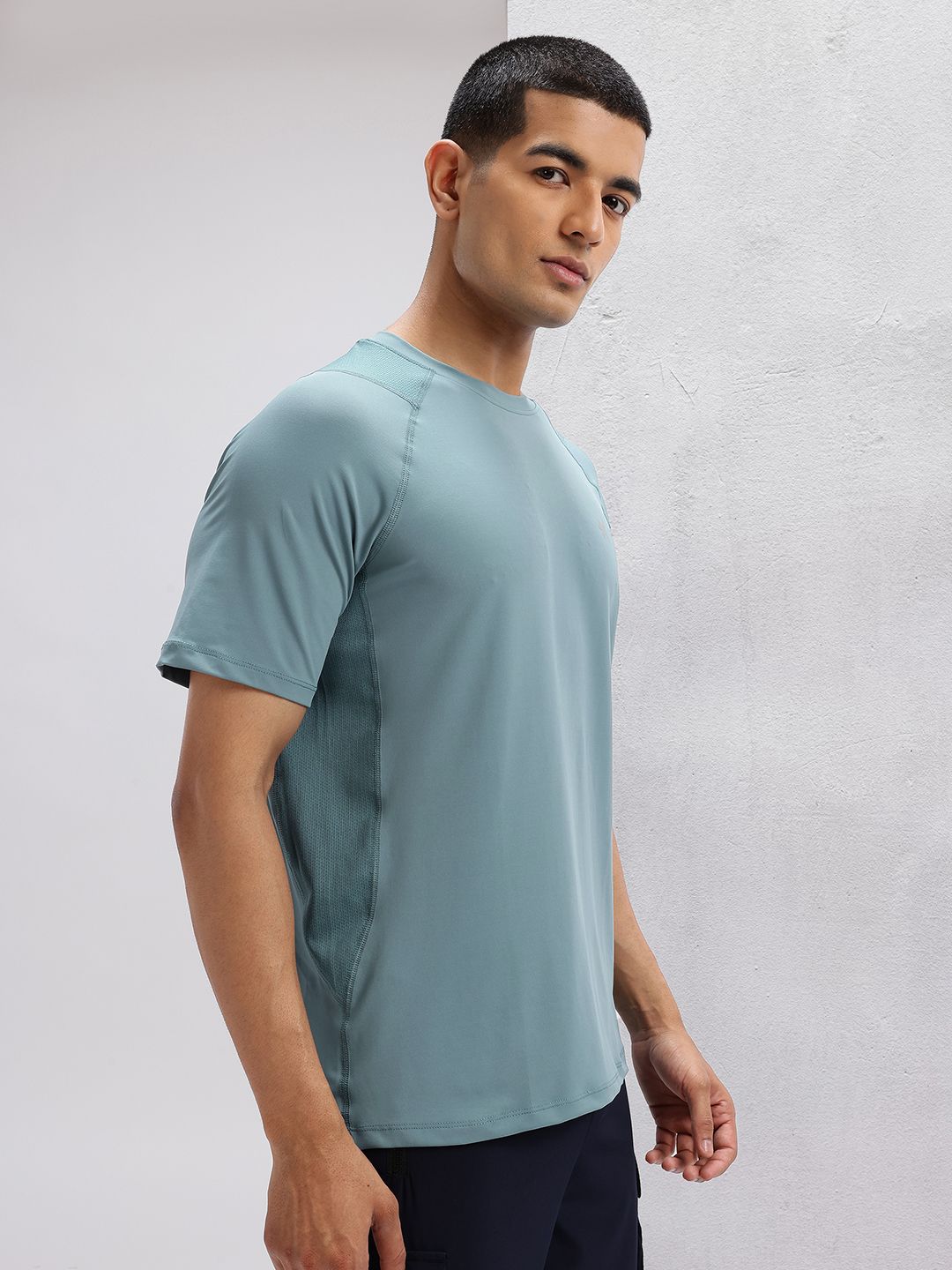 HRX by Hrithik Roshan Mesh Panel Back Rapid-Dry Training T-shirt
