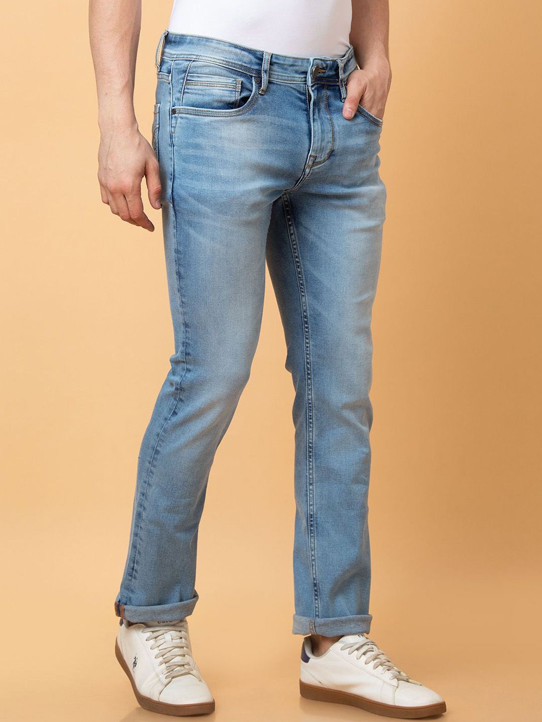 Being Human Men Straight Fit Heavy Fade Jeans