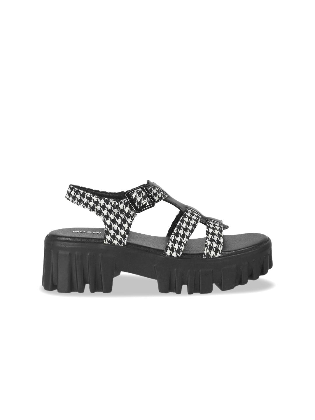 Mochi Women Open Toe Backstrap Block Heel Sandals