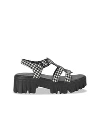 Mochi Women Open Toe Backstrap Block Heel Sandals