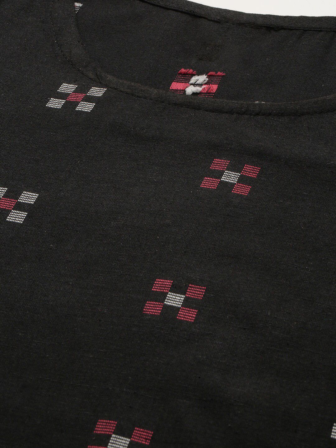 KALINI Woven Design Kurta with Trousers