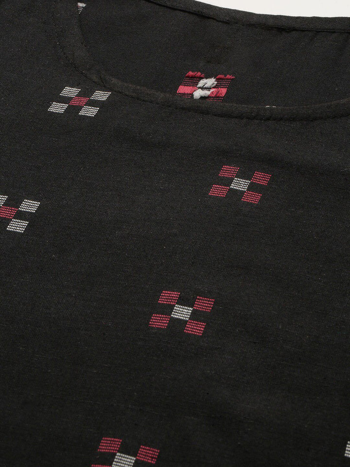 KALINI Woven Design Kurta with Trousers