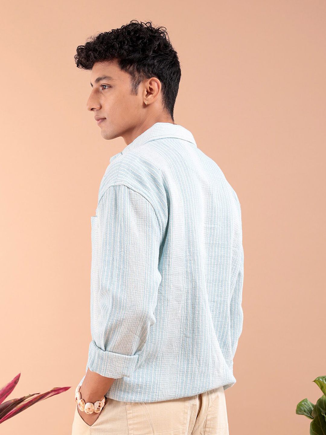 The Indian Garage Co Men Regular Fit Striped Resortwear Shirt