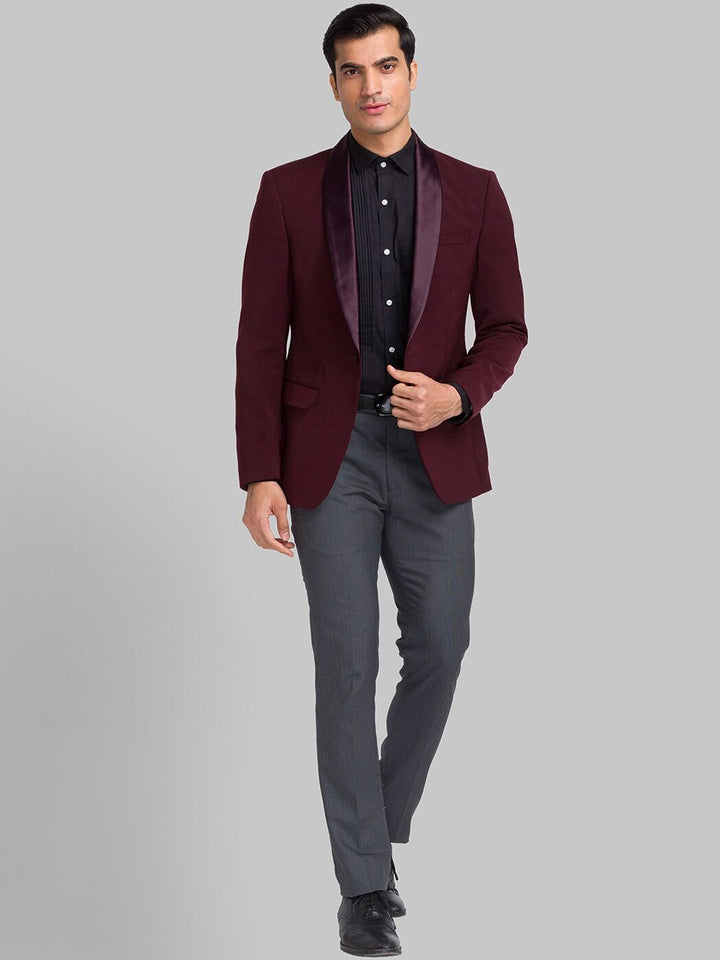 Park Avenue Shawl Collar Slim-Fit Single-Breasted Blazer