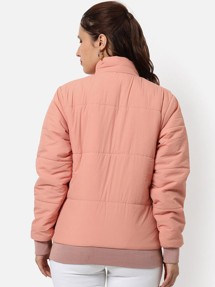 Kampus Sutra Wanita Pink Windcheater Padded Jacket