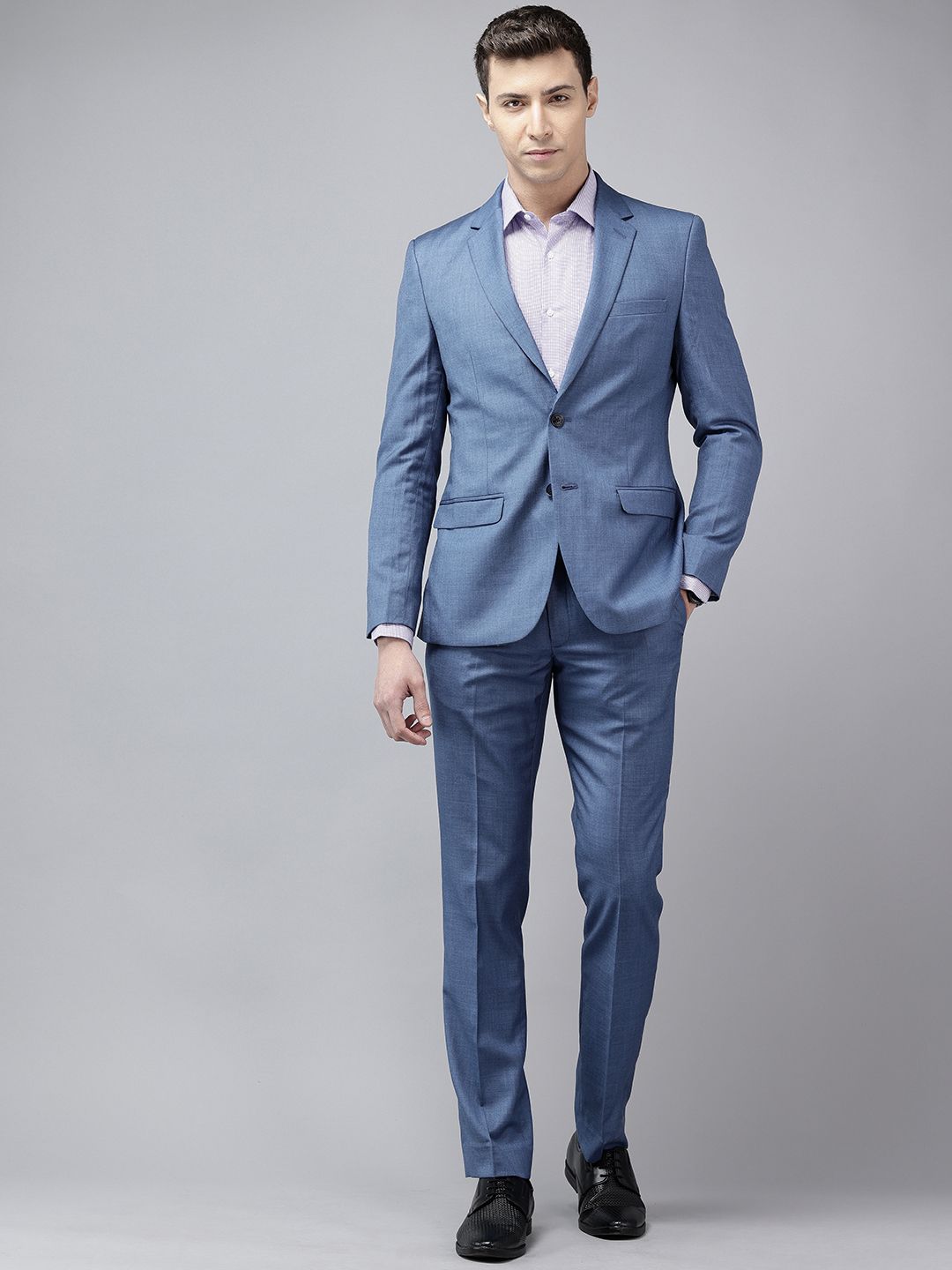 Park Avenue Slim Fit Single-Breasted Two-Piece Party Suit