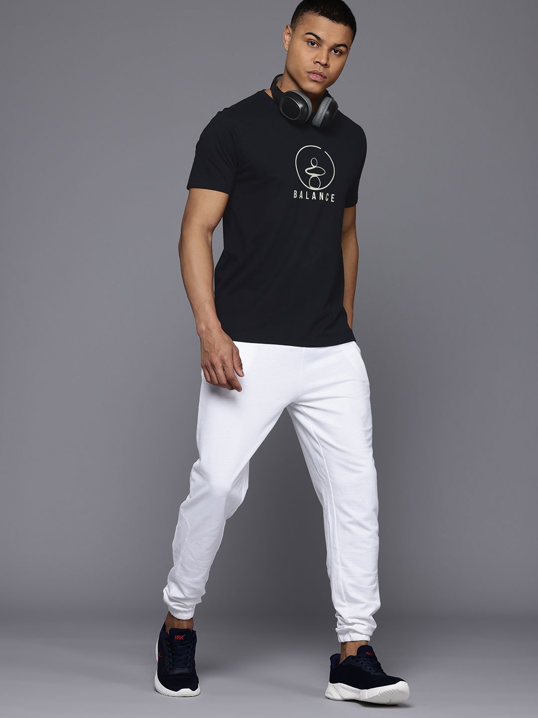 HRX by Hrithik Roshan Typography Printed Pure Cotton T-shirt