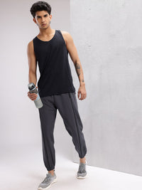 HRX by Hrithik Roshan Men Printed Detail Contrast Piping Training Joggers