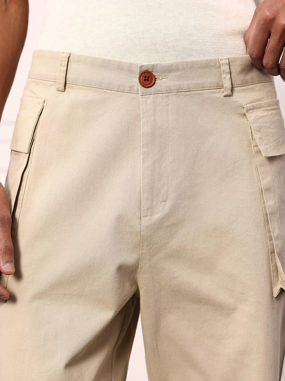 Mr Bowerbird Men Cargo-Style Trousers