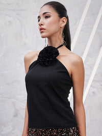Athena Halter Neck Scuba Regular Top