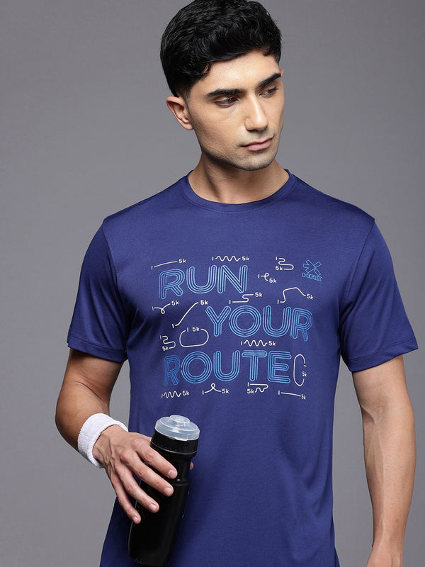 HRX by Hrithik Roshan Printed Rapid Dry Antimicrobial Finish Running T-shirt