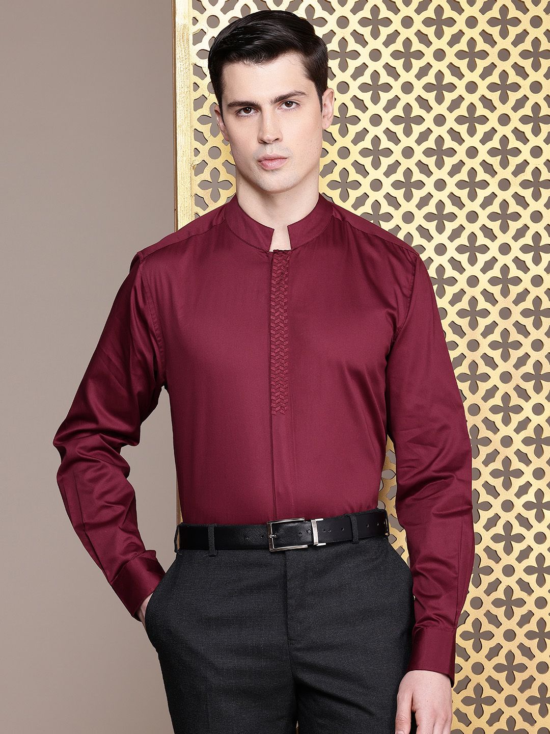 House of Pataudi Men Opaque Party Shirt