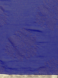 Saree mall Blue & Gold-Toned Ethnic Motifs Sarees