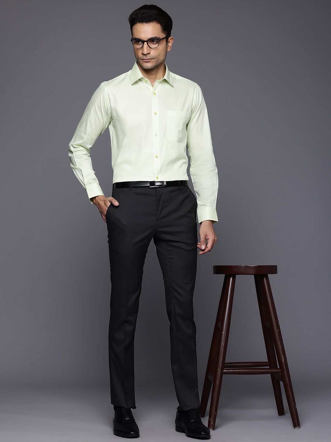 Raymond Men Slim Fit Formal Trousers