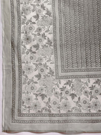Indo Era Women Floral Printed Pure Cotton Kurta with Trousers & With Dupatta