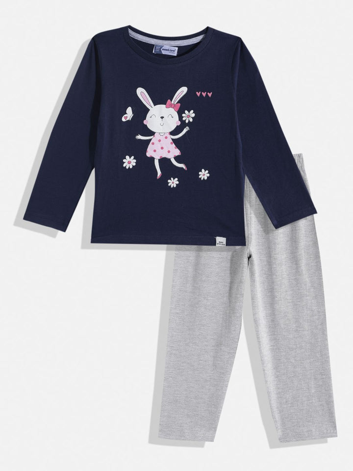 Moms Love Kids Girls Printed Pure Cotton Clothing Set