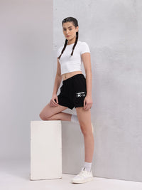 HRX by Hrithik Roshan Women Typography Printed Shorts
