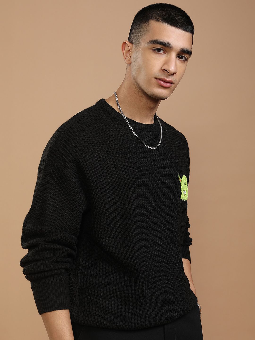 HIGHLANDER Men Pullover with Embellished Detail