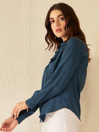 DENNISON Smart Ruffle Detail Casual Shirt