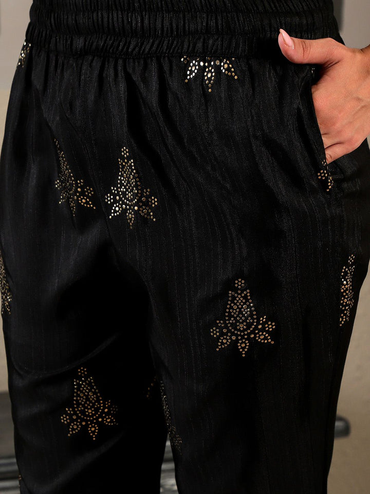 W Solid Silk Kurta With Straight Pant