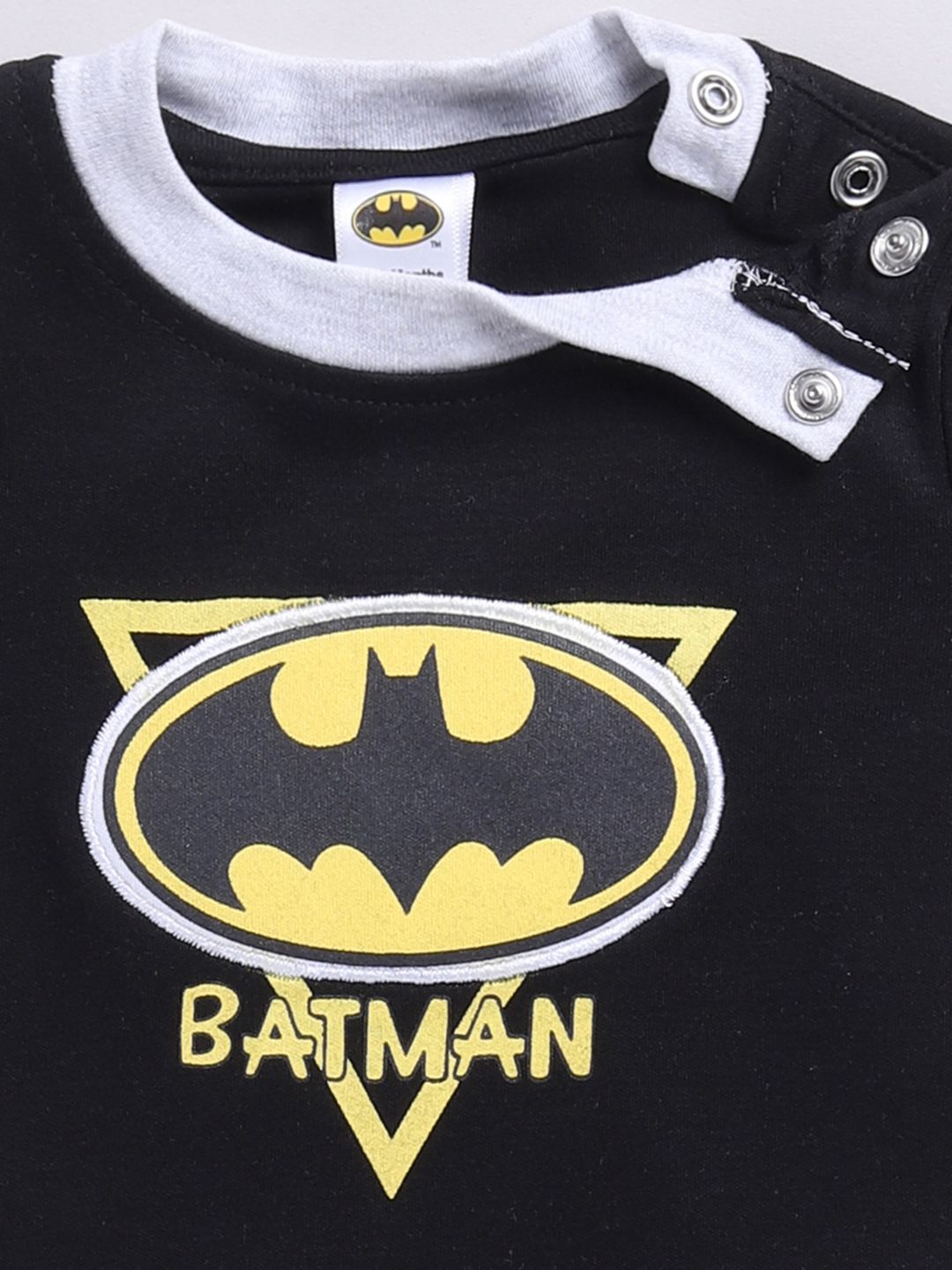 Moms Love Infant Boys Printed Pure Cotton Batman Clothing Set