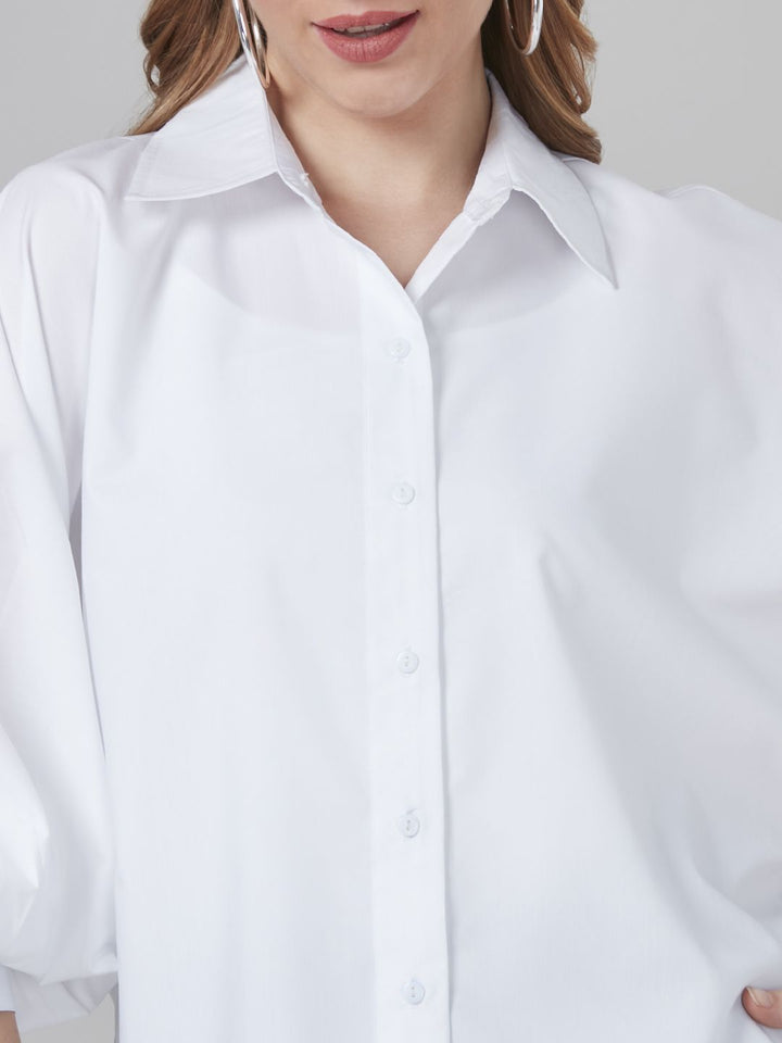 Style Quotient Women Solid Oversized Casual Shirt