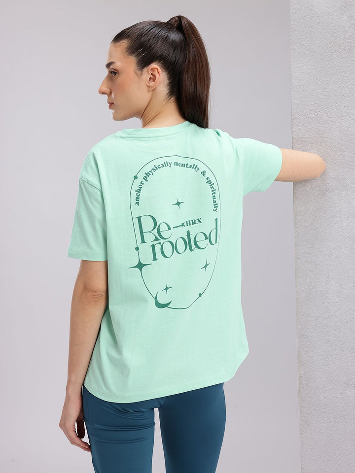 HRX by Hrithik Roshan Typography Print Pure Cotton Yoga T-shirt