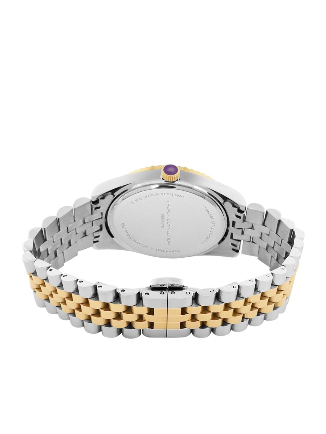 French Connection Men Dial & Stainless Steel Bracelet Style Straps Analogue Watch FCP41TM