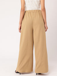 DressBerry Women Urban Chic Waist Tie-Up Flared Trousers