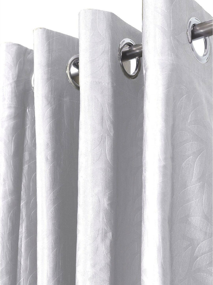 Cortina White Set of 2 Window Curtains