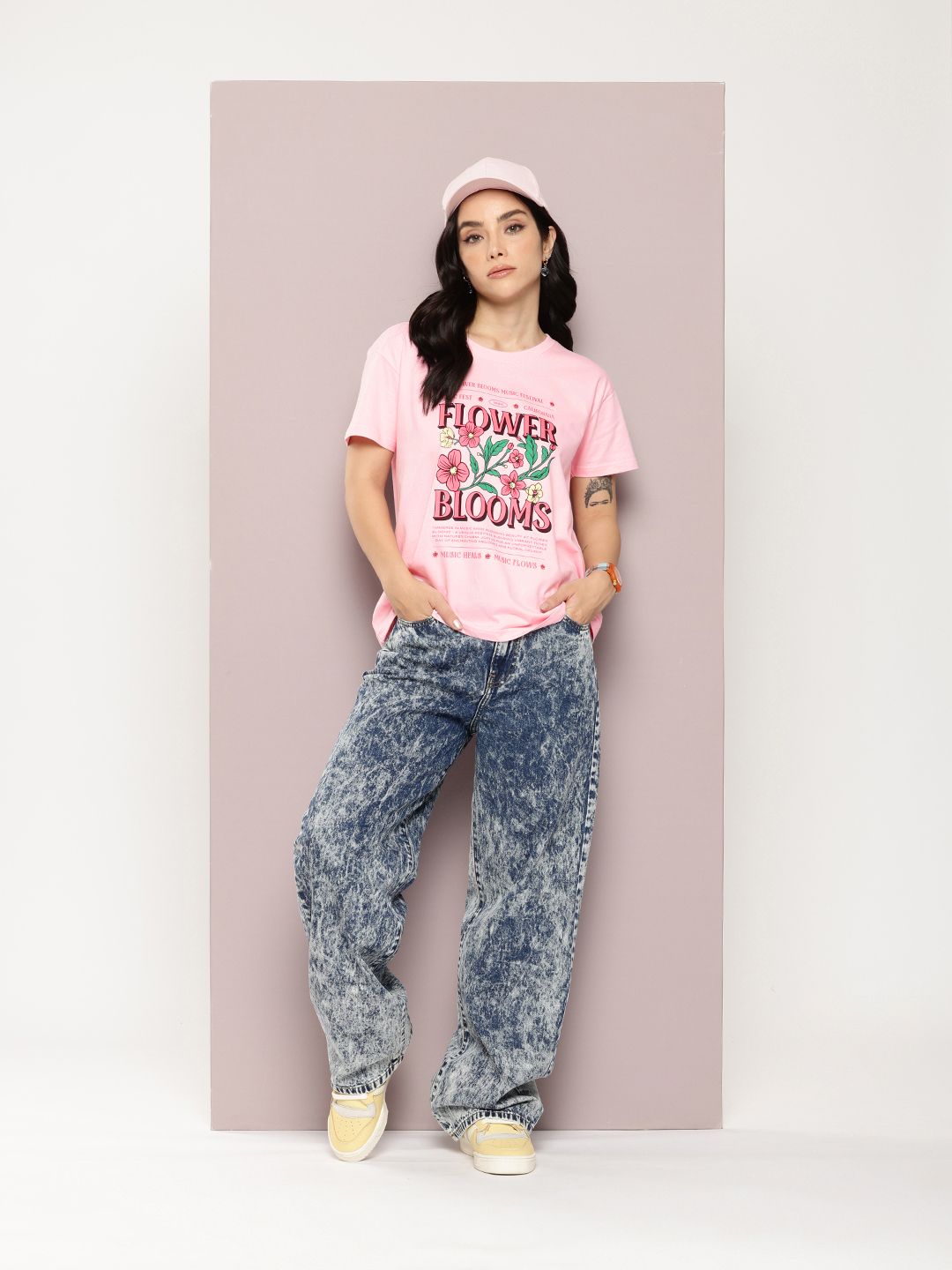 DILLINGER Printed Pure Cotton Boxy T-shirt