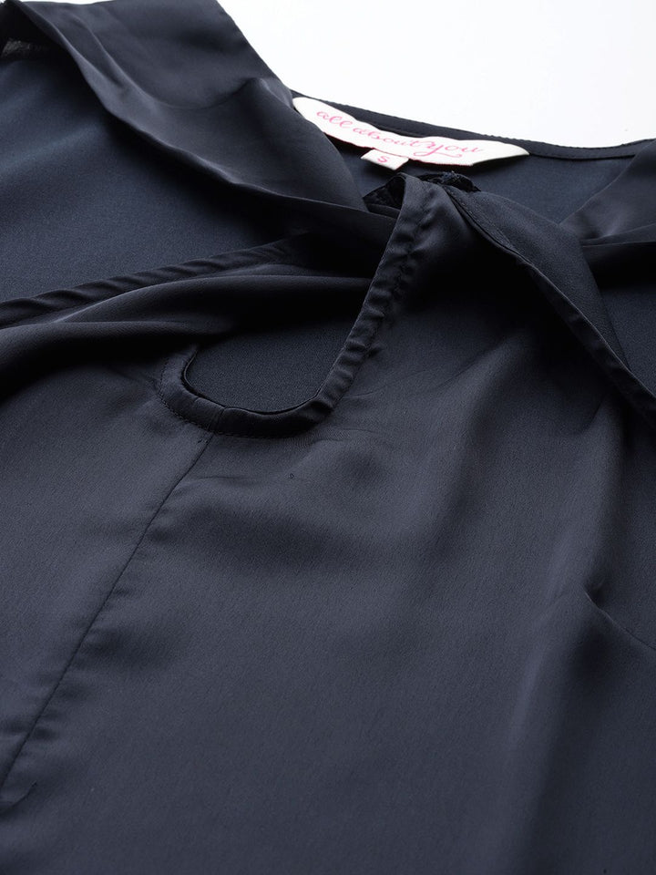 all about you Twisted Detail Satin Top
