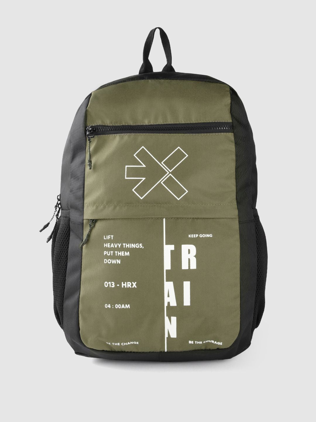 HRX by Hrithik Roshan Unisex Brand Logo Print Backpack
