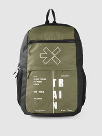 HRX by Hrithik Roshan Unisex Brand Logo Print Backpack
